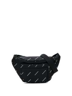 Balenciaga logo printed belt bag