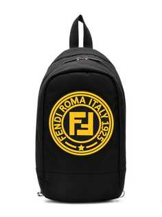 Fendi Kids рюкзак с нашивкой логотипа