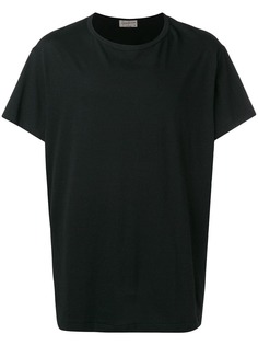 Yohji Yamamoto футболка в стиле оверсайз с круглым вырезом