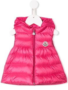 Moncler Kids дутый жилет с капюшоном