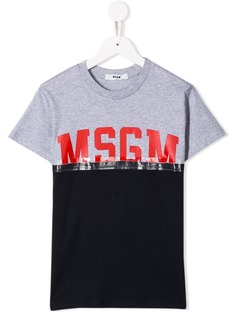 Msgm Kids футболка с логотипом