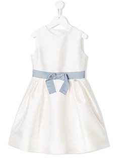 Lanvin Enfant расклешенное платье с бантом
