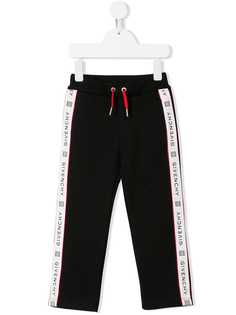 Givenchy Kids спортивные брюки с полосками и логотипом