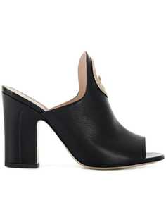 Fendi мюли с логотипом
