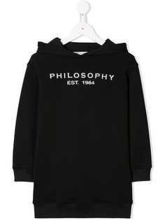 Philosophy Di Lorenzo Serafini Kids платье-толстовка с логотипом