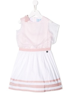 Lanvin Enfant платье с полупрозрачной вставкой