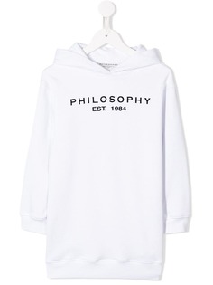 Philosophy Di Lorenzo Serafini Kids платье-худи с логотипом