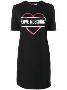 Love Moschino heart-embellished T-shirt dress