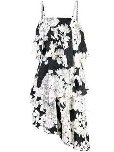 Josie Natori short ruffle dress