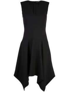 Josie Natori stretch handkerchief hem dress