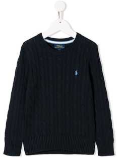 Ralph Lauren Kids джемпер с вышитым логотипом