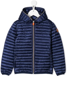 Save The Duck Kids стеганая куртка с капюшоном