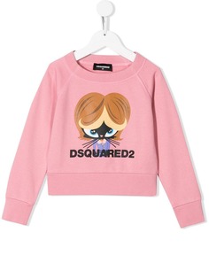 Dsquared2 Kids cat print sweatshirt