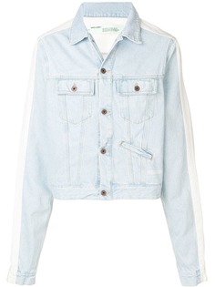 Off-White джинсовая куртка с контрастными вставками