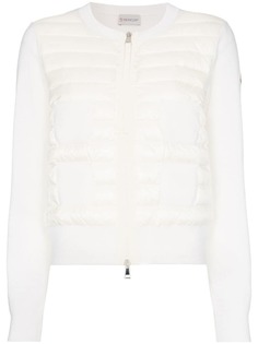 Moncler утепленная куртка-бомбер Maglia Tricot