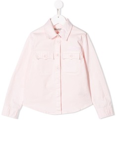 Zadig & Voltaire Kids куртка-рубашка Bonnie с нашивкой