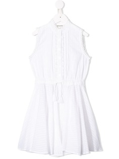 Zadig & Voltaire Kids платье с вышитыми помпонами