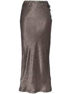 Ann Demeulemeester юбка миди с завышенной талией и складками