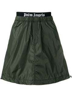 Palm Angels юбка с логотипами на поясе
