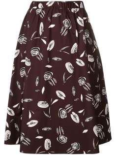 Antonelli юбка миди с цветочным принтом