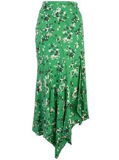Veronica Beard юбка миди с цветочным принтом