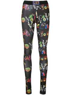 Versus легинсы с принтом