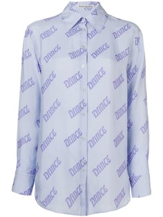 Acne Studios рубашка с принтом Dance