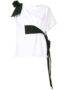 Nº21 асимметричный топ с контрастными вставками