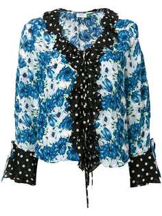 Rixo London блузка с цветочным принтом