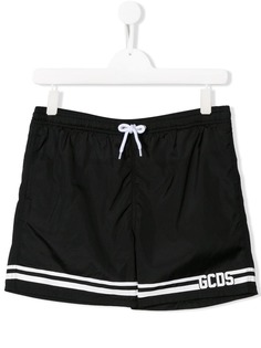 Gcds Kids logo print swimming shorts