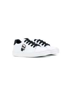 Karl Lagerfeld Kids кроссовки Iconic с аппликацией