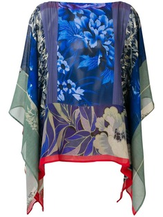 Etro panelled floral print blouse