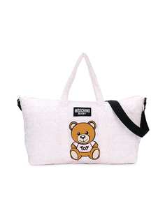 Moschino Kids сумка для мамы с принтом медведя
