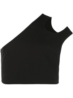 Telfar cropped asymmetric tank