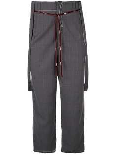 Indice Studio deconstructed cropped trousers