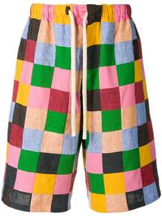 Loewe patchwork shorts
