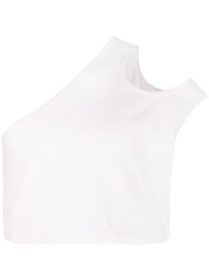 Telfar cropped asymmetric tank