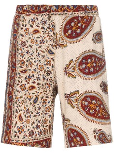 Paria Farzaneh Iranian printed knee-length cotton shorts