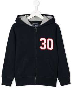 Woolrich Kids logo zipped hoodie