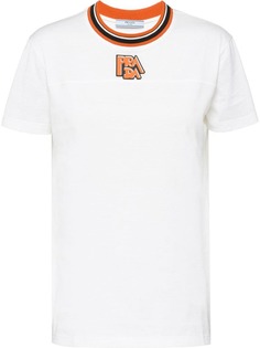 Prada футболка с прорезиненным логотипом