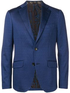 Etro приталенный блейзер