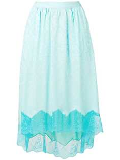 Zadig&Voltaire асимметричная юбка с кружевной отделкой