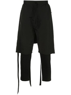 Unravel Project брюки-шорты со вставками