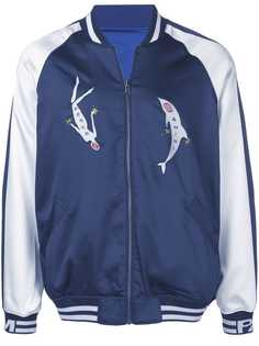 Perks And Mini embroidered details bomber jacket