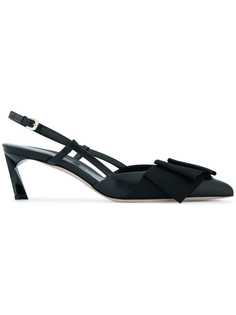 Lanvin kitten pumps with bow strap