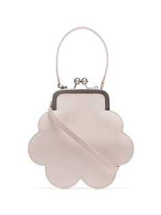 Simone Rocha off-white Cloud mini leather bracelet bag