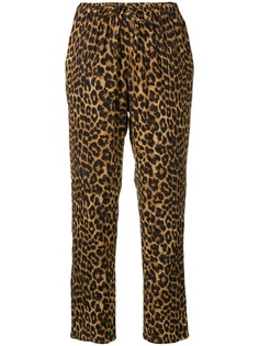 Mes Demoiselles leopard cropped trousers