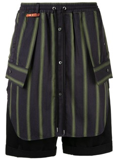 Maison Mihara Yasuhiro Shirt Illusion track shorts