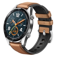 Смарт-часы HUAWEI Watch GT FTN-B19, 46.5мм, 1.4&quot;, серый / коричневый [55023210]