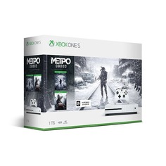 Игровая консоль MICROSOFT Xbox One S с 1ТБ памяти, игрой Metro Exodus, белый